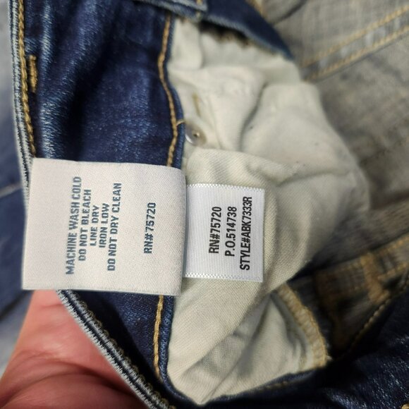 BKE Womens 33x31.5 Payton Bootcut Jeans Blue Mid Rise Dark Wash Denim Stretch - Picture 15 of 16